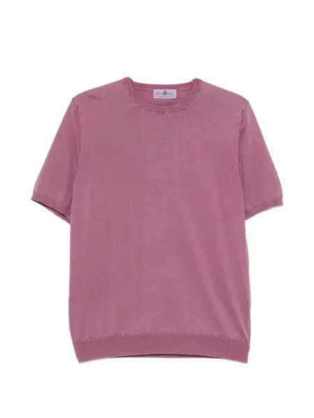 Tricou Della Ciana cu decolteu rotund roz