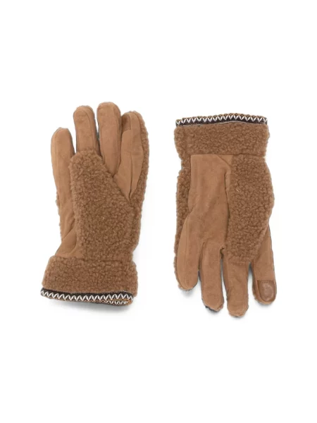 Rękawiczki Ugg plecione brązowe