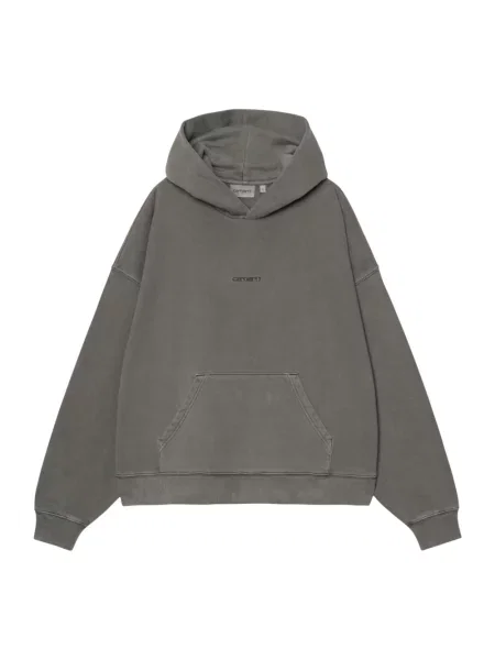 Bluza z kapturem Carhartt Wip z kapturem szara
