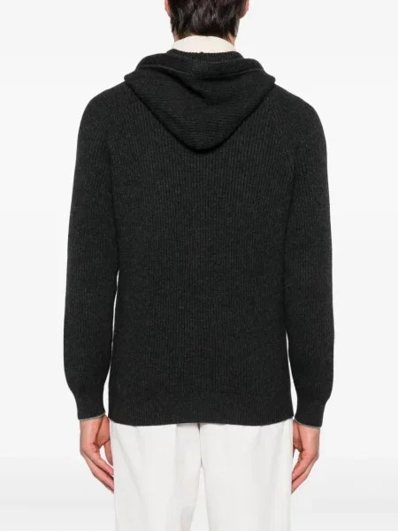 Cardigan Brunello Cucinelli din cașmir gri