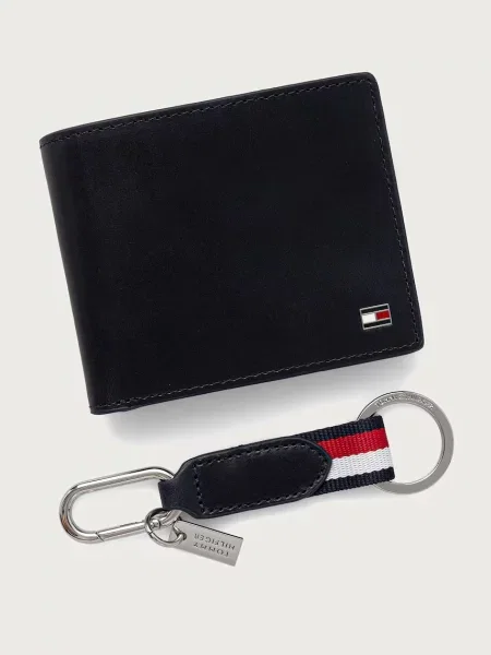 Tommy Hilfiger De piele portofel + breloc