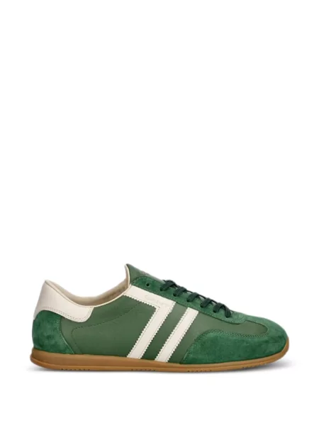 Sneakerși Gant din piele de căprioară cu dungi verde