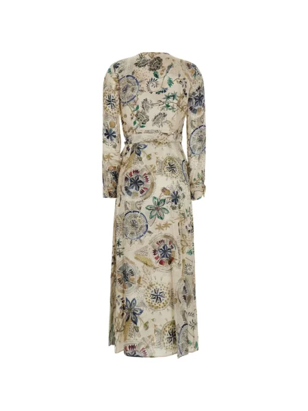 Rochie maxi Momoni cu imagine plic alb