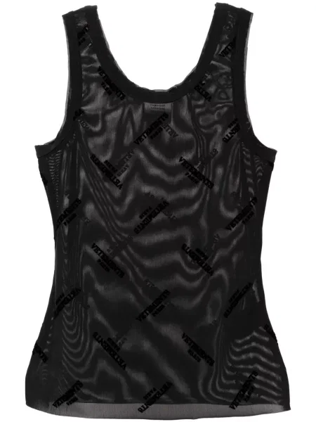 Top Vetements negru