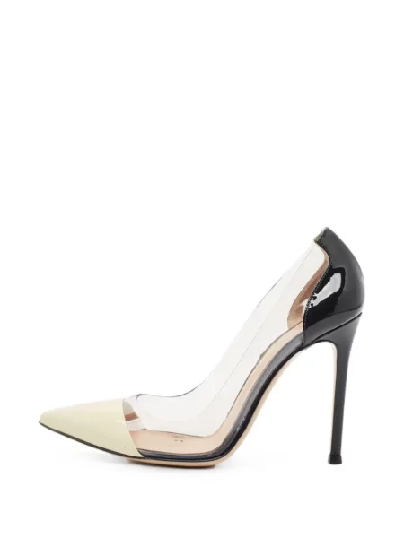 Pantofi cu toc Gianvito Rossi din piele de lac alb