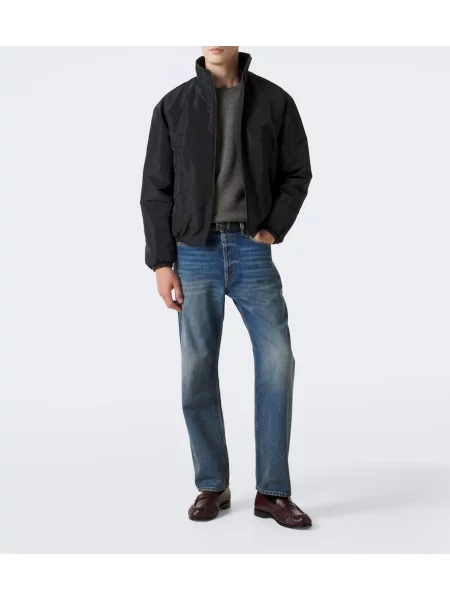 Blugi drepți Saint Laurent albastru
