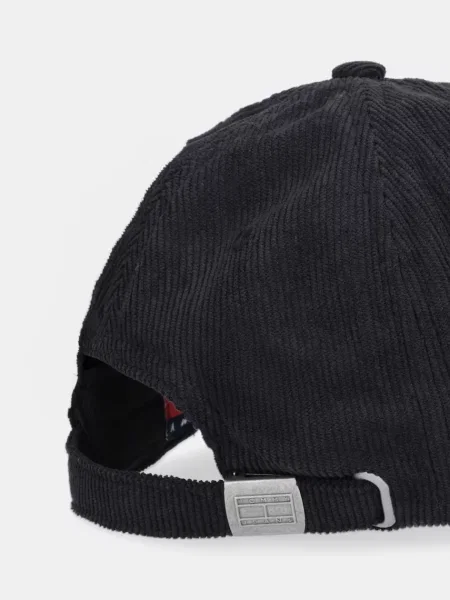 Tommy Jeans șapcă de baseball din catifea negru
