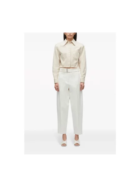 Spodnie 3.1 Phillip Lim z paskiem białe