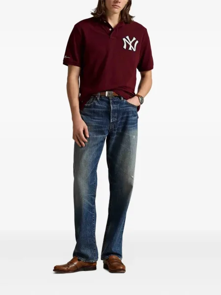 Tricou polo Polo Ralph Lauren cu decolteu rotund albastru