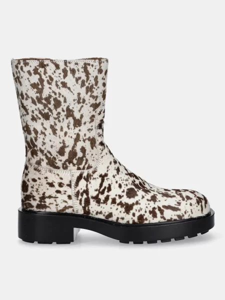 Кожаные ботинки Copenhagen на платформе коричневые