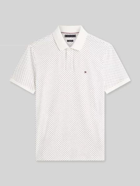 Koszulka polo z czystej bawełny o kroju regular fit Tommy Hilfiger białe