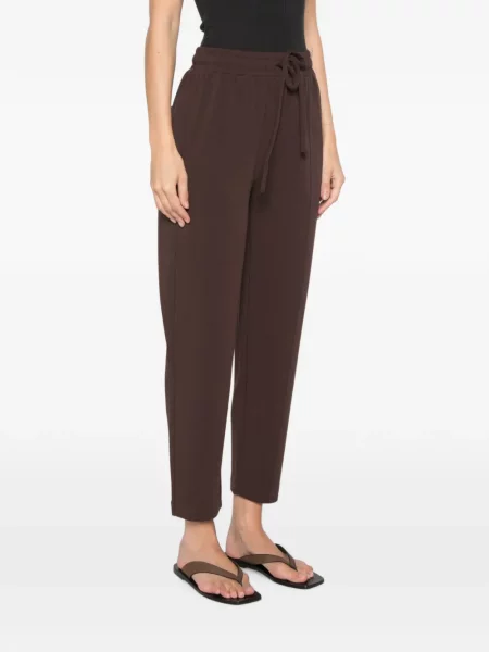 Pantaloni Psophia alergare cu cordon maro