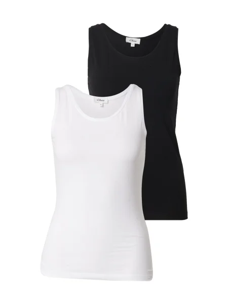 S.Oliver Top črna bela