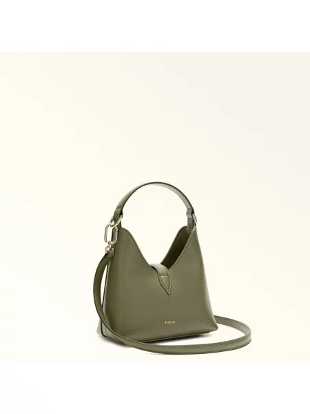 Furla Torebki Kobieta ONE SIZE Skóra Iride Mini Hobo zielony