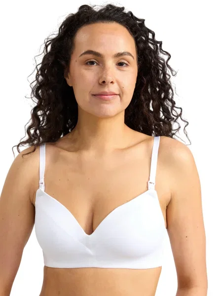 Lindex Maternity Sutiene alăptare alb