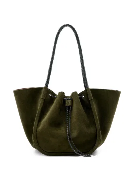 Geantă shopper Proenza Schouler cu volane verde