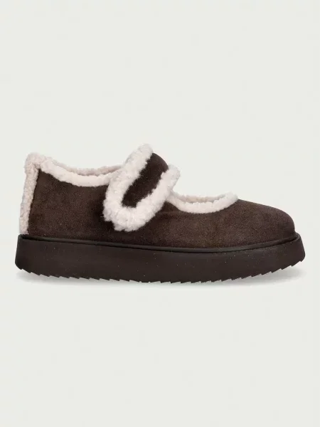 Inuikii balerinke semišaste Shearling M.J. rjava
