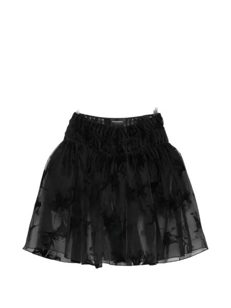 Fustă midi Pauline Dujancourt cu model floral cu imagine negru