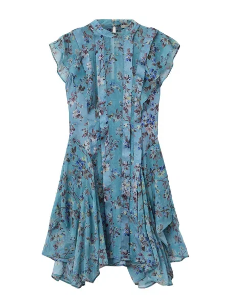 AllSaints Rochie FLEUR / cyan / gri albastru