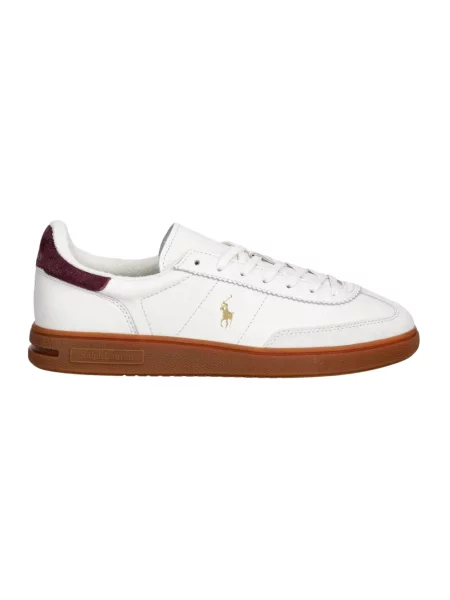 Sneakersy Polo Ralph Lauren skórzane białe