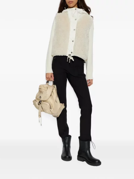 Matlasat cardigan Moncler din piele de oaie
