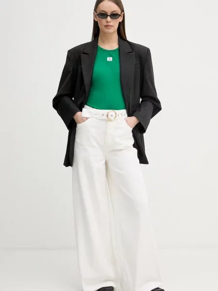 Calvin Klein Jeans Top Tamno zelena