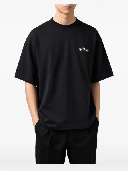 Tricou Off-white cu imagine alb