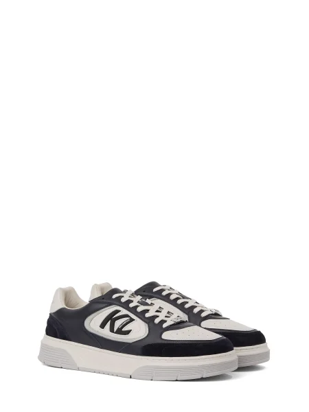 KARL LAGERFELD Sneakers Kourtney Bleumarin alb
