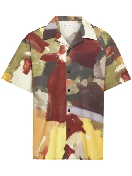 Cămașă Jw Anderson cu imagine cu imprimeu abstract verde