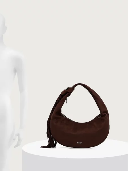 Замшевая сумка хобо Dkny