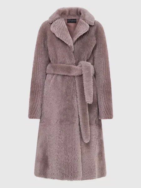 Темно-рожева шуба Dennis Basso рожева