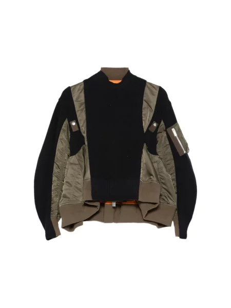 Dzianinowy sweter Sacai