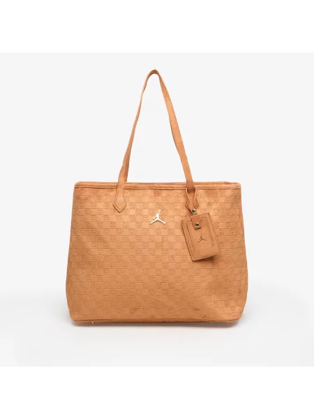 Чанта Jordan Jam Suede Monogram Tote Cognac Universal