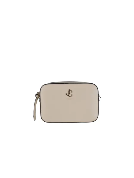 Torebka Jimmy Choo skórzana retro beżowa