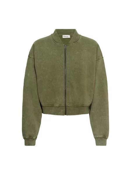 Bluza z kapturem My Essential Wardrobe z kapturem zielona