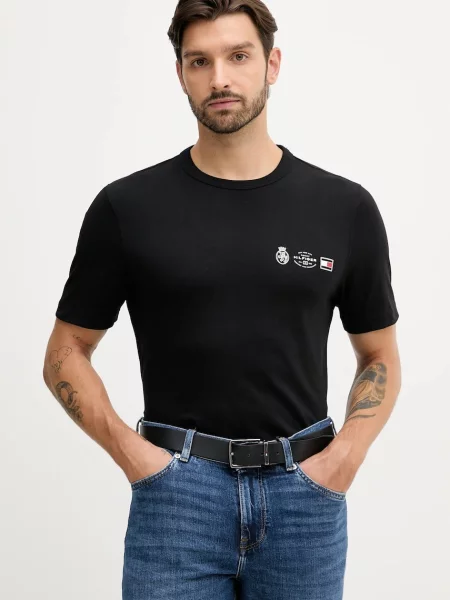 Kratka majica Tommy Hilfiger črna