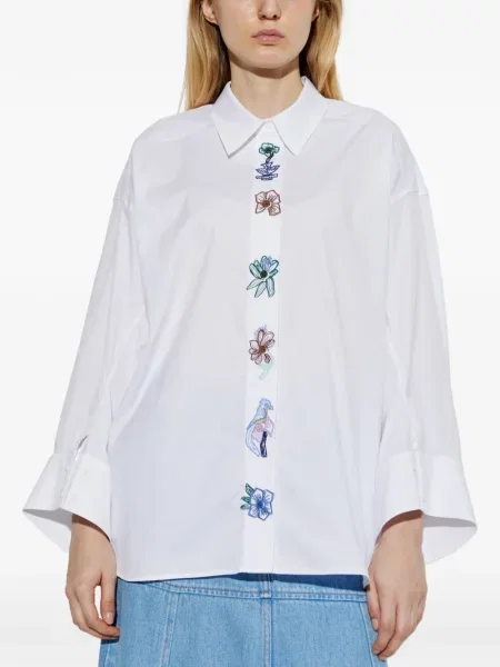 Cămașă Munthe cu model floral alb