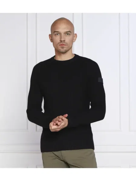 Joop! Pulover cu adaos de lână negru