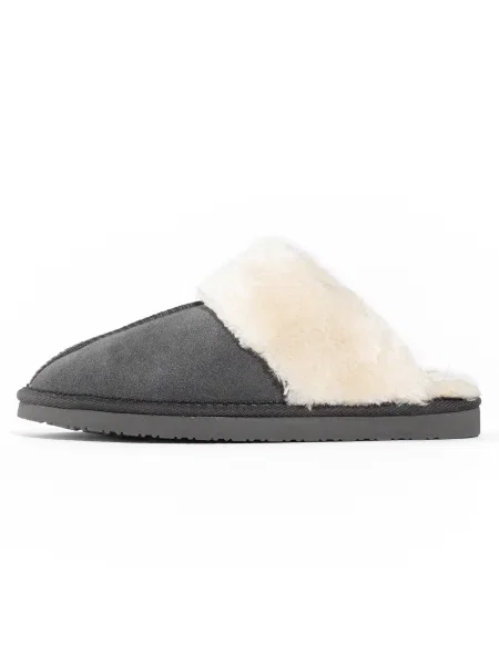 Minnetonka Papuci de casă Chesney crem / închis gri