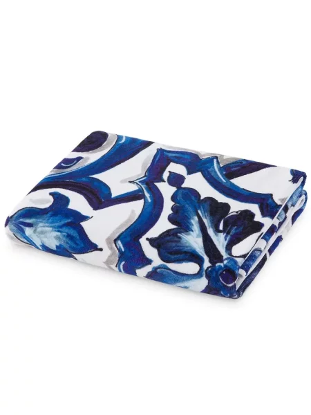 Halat Dolce & Gabbana din material terry alb