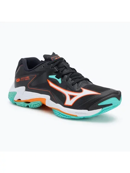 Кросівки волейбольні Mizuno Wave Lightning Z8 black/tangelo/ice green чорні