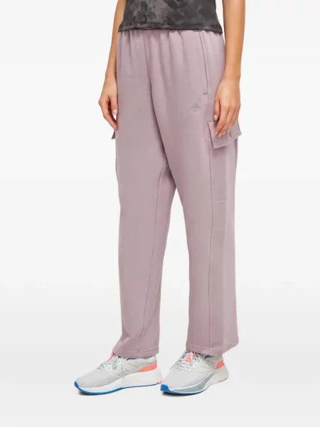 Pantaloni Adidas cu dungi cu autograf alergare albastru