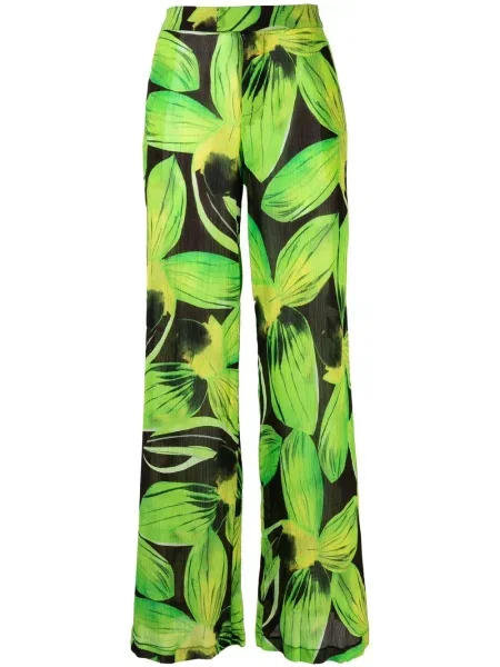 Szerokie spodnie Louisa Ballou zielone