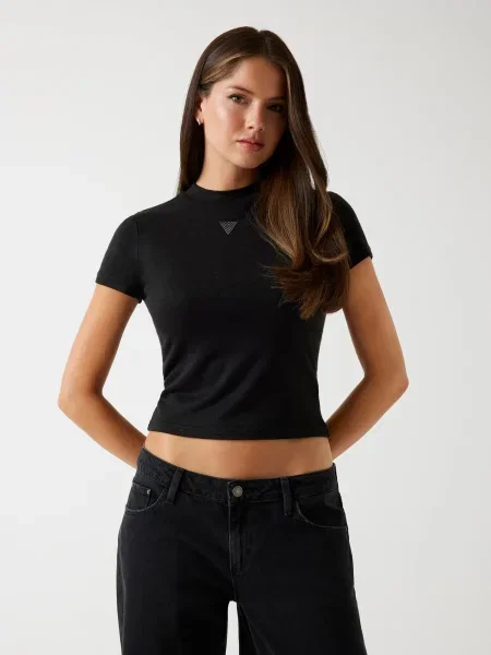 GUESS Tricou LICIA' negru