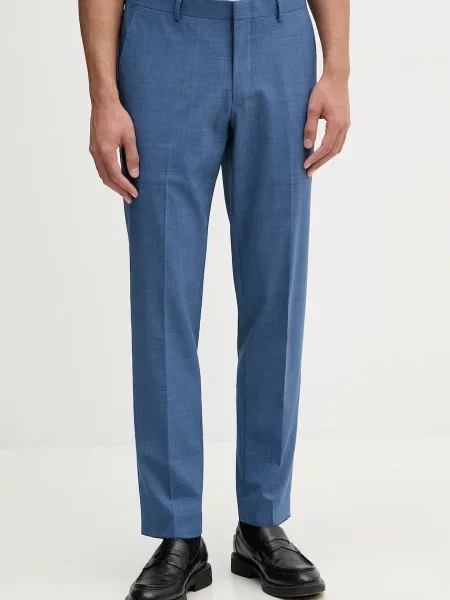 Michael Kors pantaloni pentru bărbați cu lână albastru