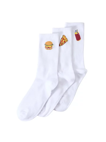 JACK & JONES Șosete JACFOOD galben / roșu / roşu închis alb