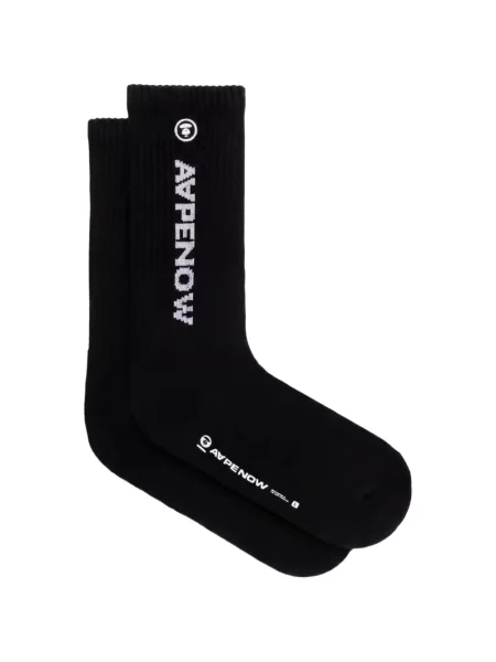 Șosete Aape By A Bathing Ape tricotate cu autograf negru