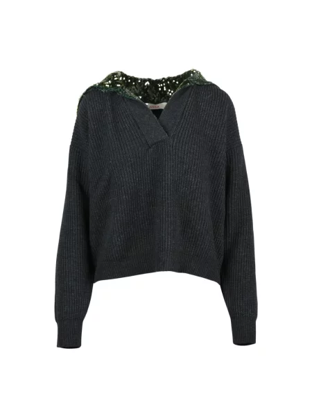 Sweter Jucca wełniany szary