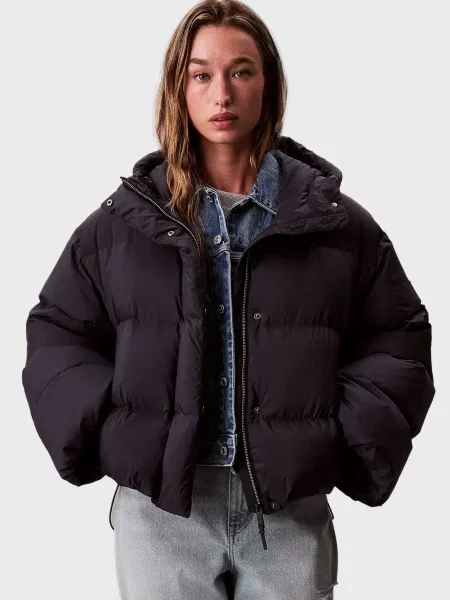 Короткий пуховик Calvin Klein синій