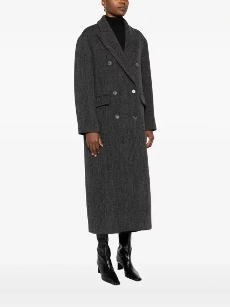 Palton P.a.r.o.s.h. cu model herringbone gri